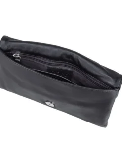 abro Damen Clutch - Piuma in schwarz