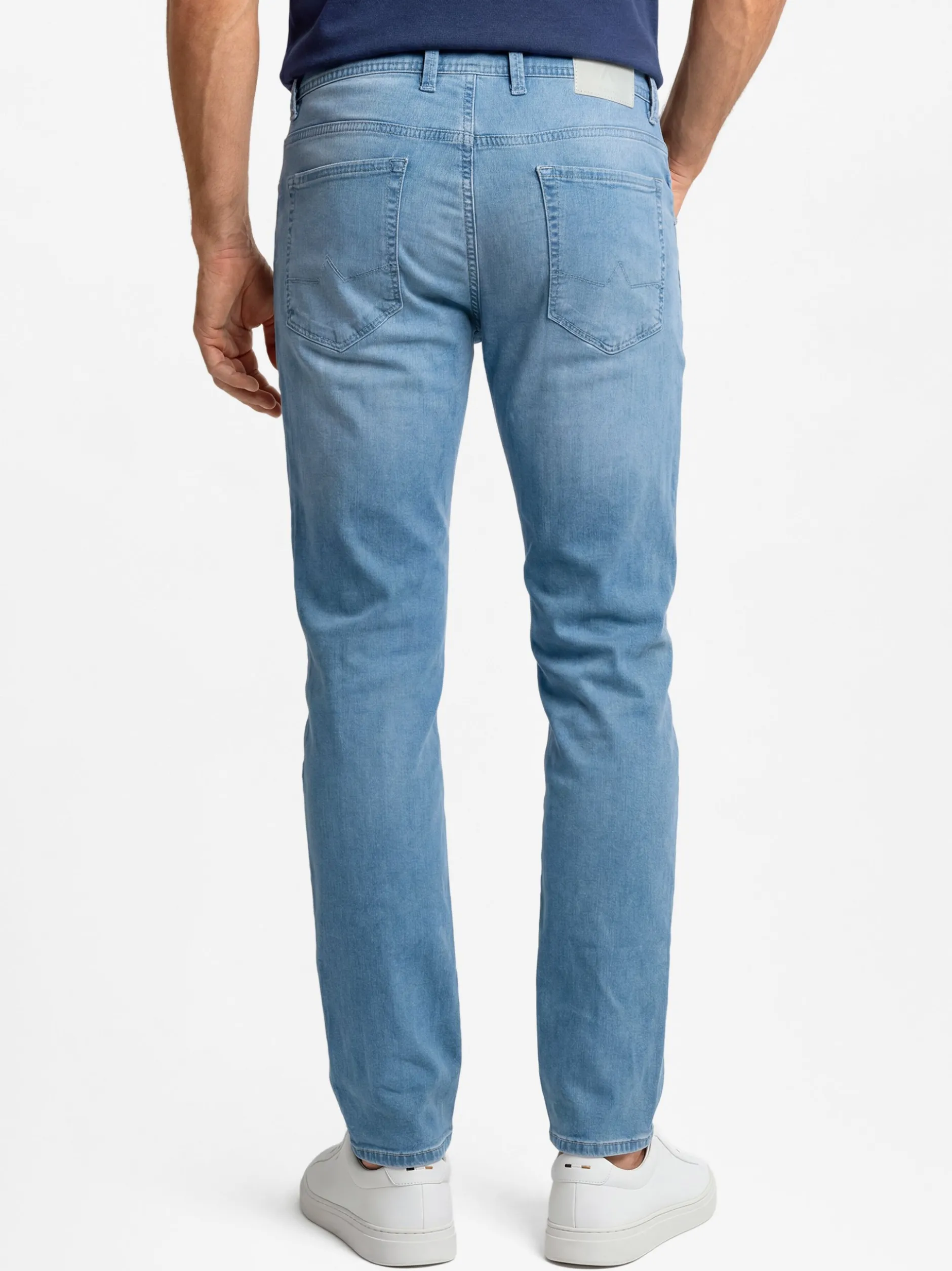 Alberto Herren Jeans - Pipe in bleached - Länge: lang