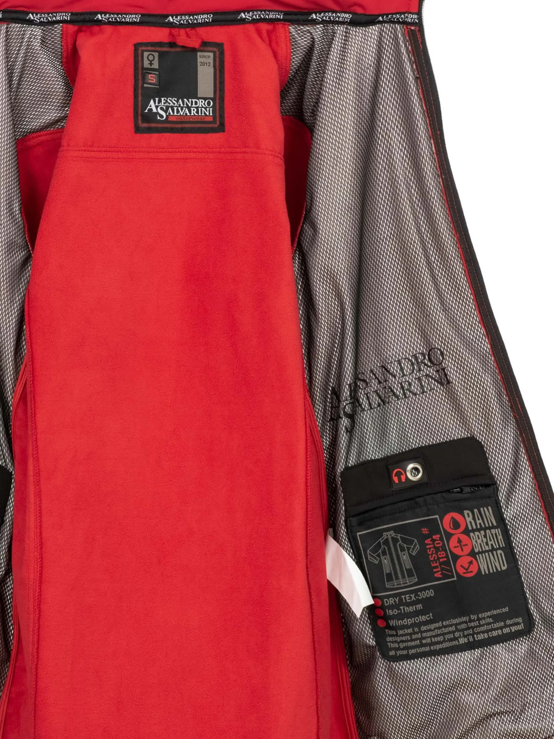 Alessandro Salvarini Damen Softshelljacke - Alessia in rot