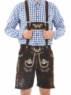Alessandro Salvarini Erwachsene Trachtenhose - ASFerdl in braun