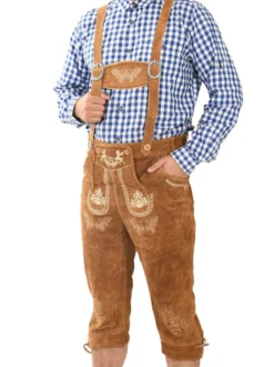 Alessandro Salvarini Herren Trachtenhose - ASGustl in braun