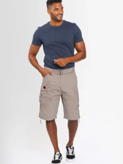 Alessandro Salvarini Herren Cargoshorts - ASLeon in hellgrau