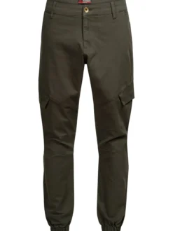 Alessandro Salvarini Herren Cargohose - ASEriia in oliv