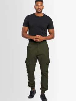 Alessandro Salvarini Herren Cargohose - ASEriia in oliv