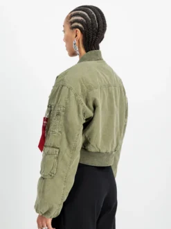 Alpha Industries Damen Bomberjacke in oliv