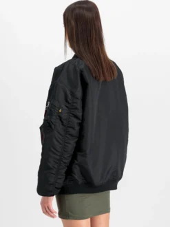 Alpha Industries Damen Bomberjacke in schwarz orange