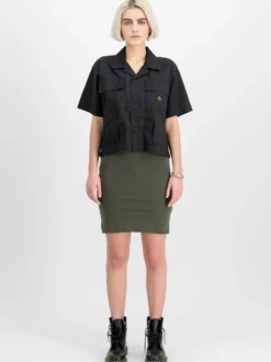 Alpha Industries Damen T-Shirt in schwarz