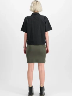 Alpha Industries Damen T-Shirt in schwarz