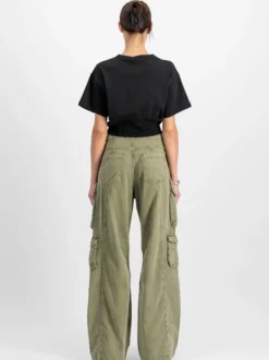 Alpha Industries Damen T-Shirt in schwarz