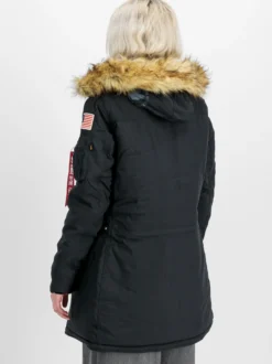 Alpha Industries Damen Winterjacke in schwarz