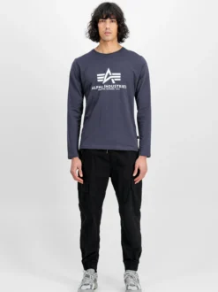 Alpha Industries Herren Langarmshirt in marine