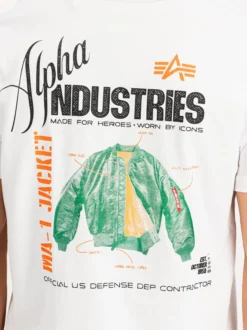 Alpha Industries Herren T-Shirt in weiß