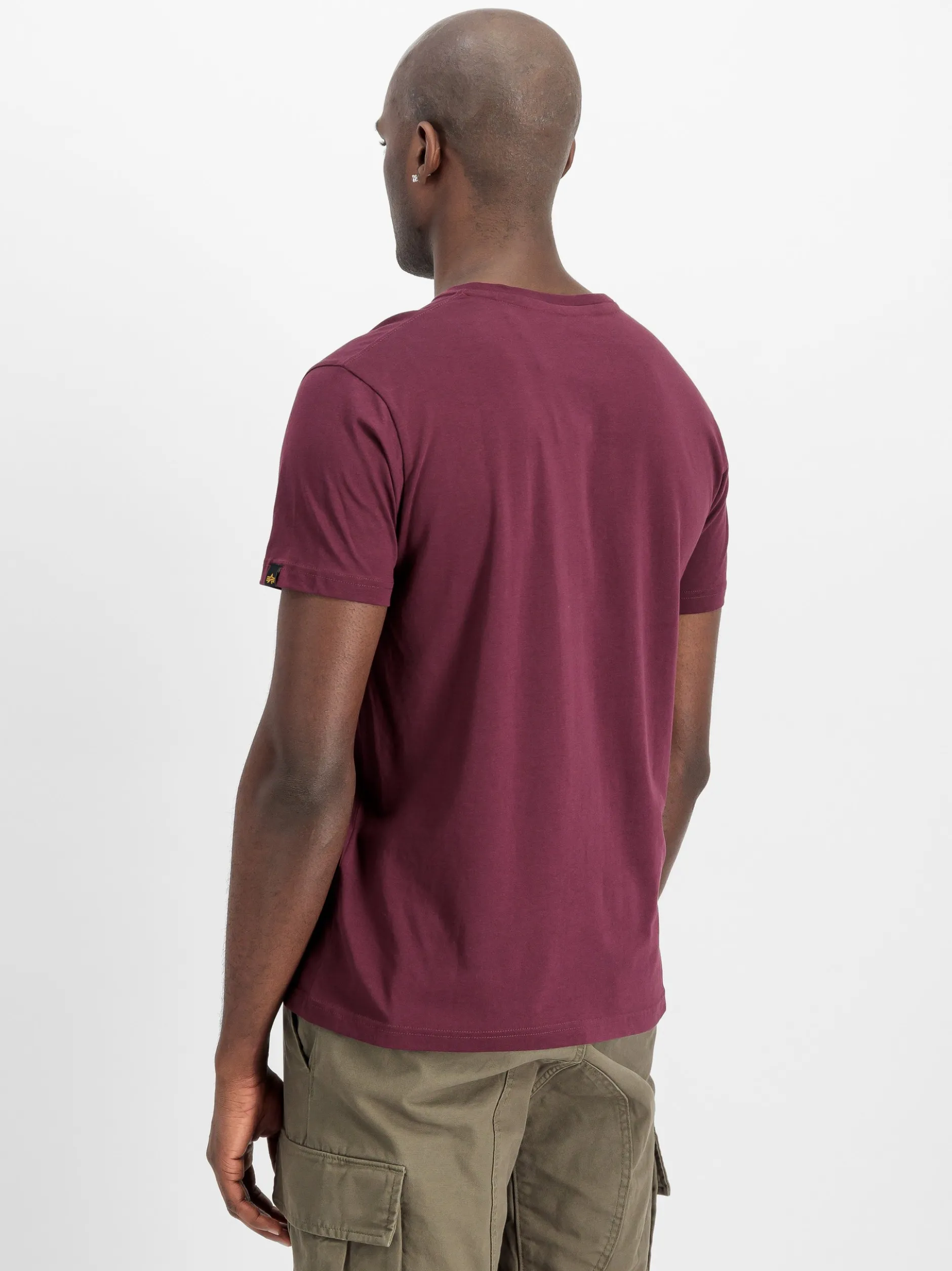 Alpha Industries Herren T-Shirt in bordeaux