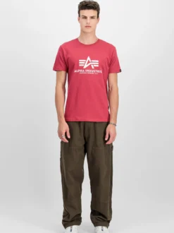 Alpha Industries Herren T-Shirt in rot