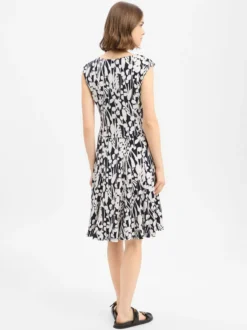 Ambiance Damen Freizeitkleid in weiß marine