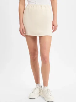 american vintage Damen Minirock in sand - Länge: kurz