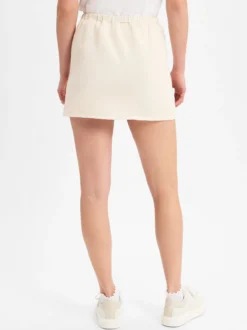 american vintage Damen Minirock in sand - Länge: kurz