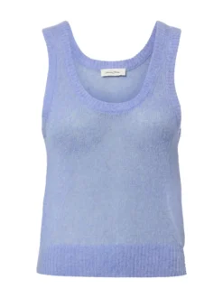 american vintage Damen Stricktop - Bodyrow in blau