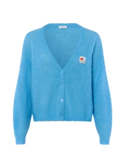 american vintage Damen Strickjacke mit Alpaka-Anteil - Nenybay in blau