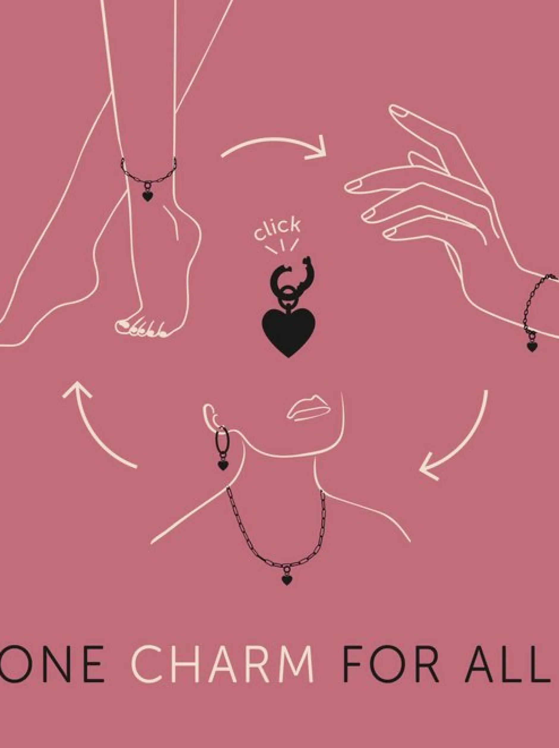 amor Damen Charm in gold