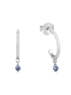 amor Damen Creolen in blau