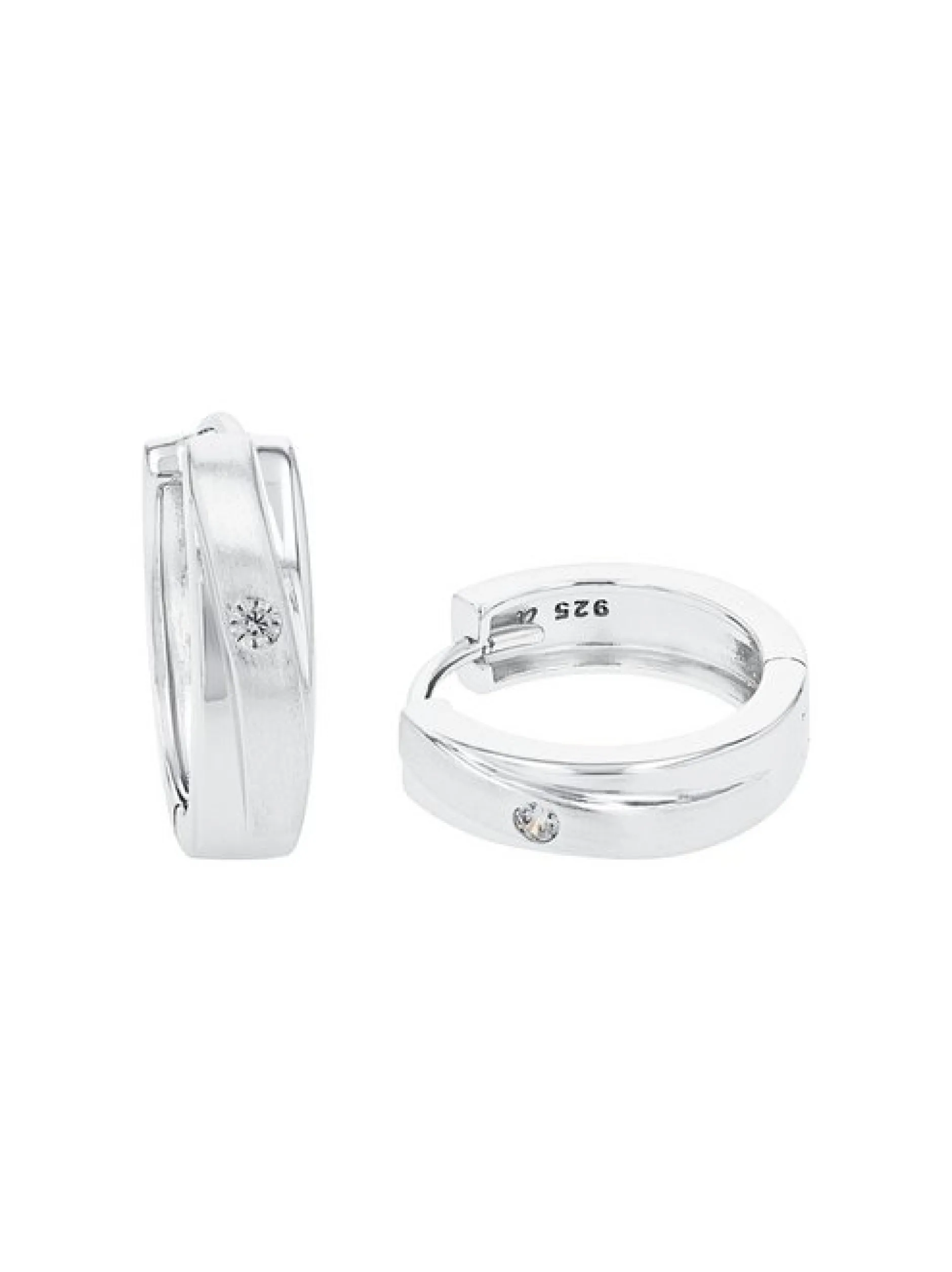 amor Damen Creolen in silber