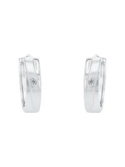 amor Damen Creolen in silber