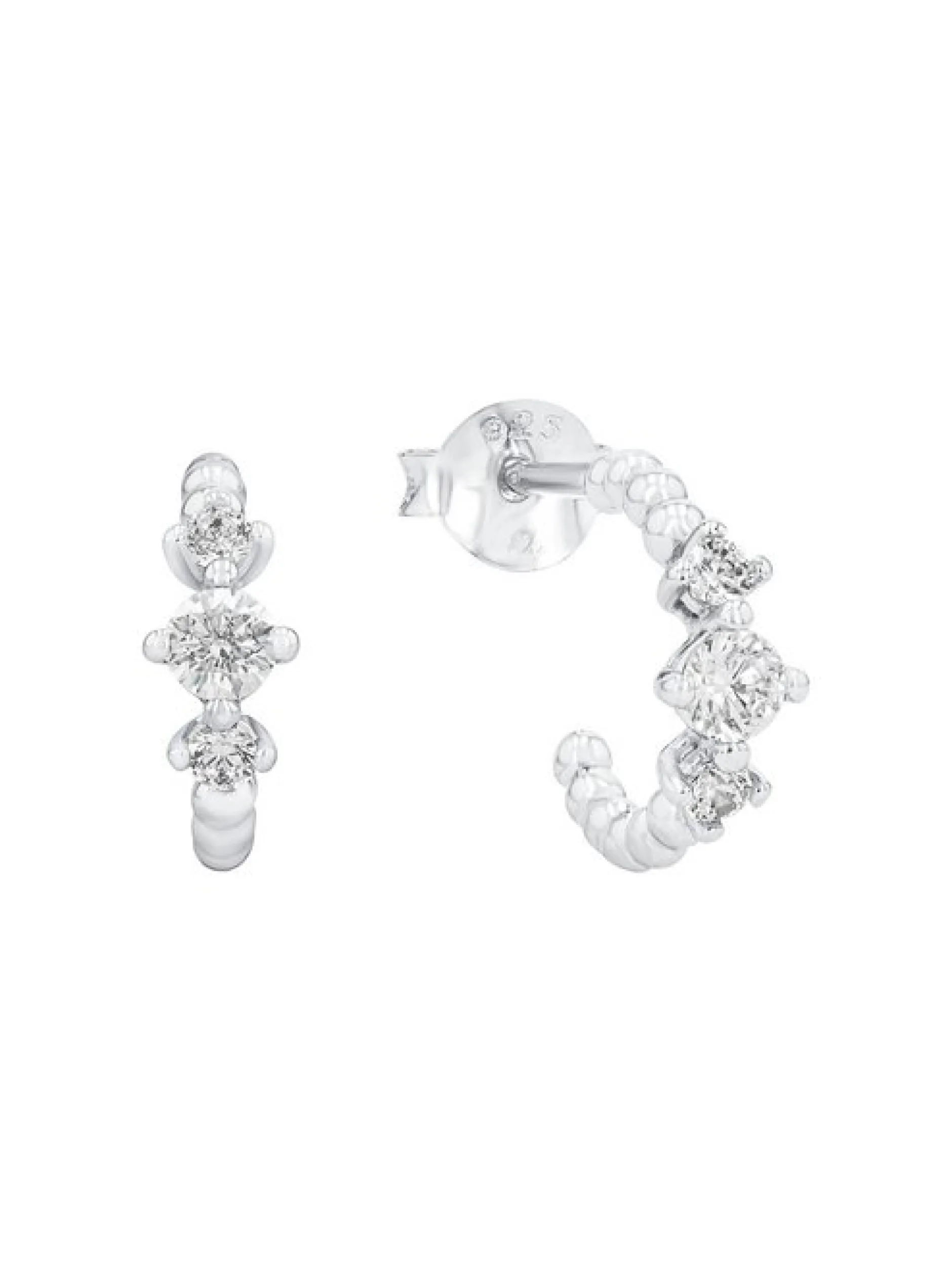 amor Damen Creolen in silber