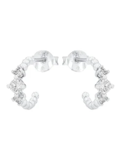 amor Damen Creolen in silber