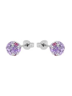 amor Damen Ohrstecker in lila