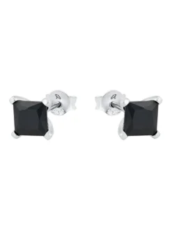 amor Damen Ohrstecker in schwarz
