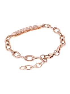 amor Unisex Identarmband in roségold