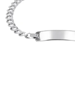 amor Unisex Identarmband in silber