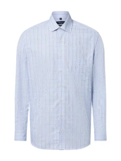 Andrew James Herren Hemd in hellblau braun