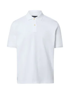 Andrew James Herren Poloshirt in weiß - Ärmel: kurzarm