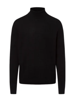 Andrew James Herren Pullover mit Cashmere-Anteil in schwarz