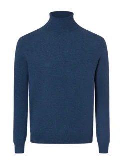 Andrew James Herren Pure Cashmere Pullover in indigo