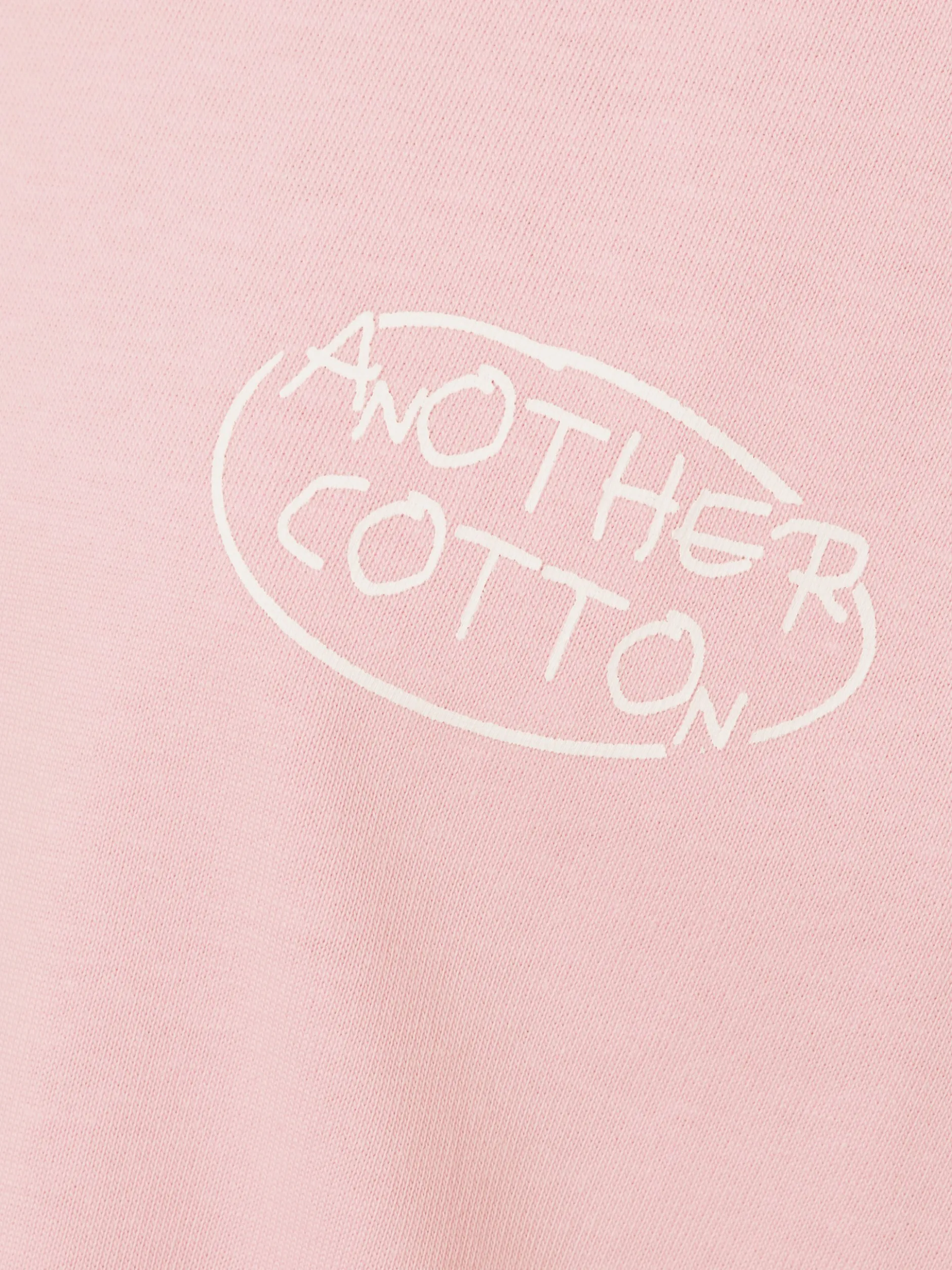 Another Cotton Lab Damen T-Shirt - Good Mood in rosa weiß