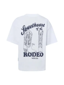 Another Cotton Lab Damen T-Shirt - Another Rodeo in weiß