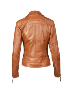 Apple of Eden Damen Lederjacke AOE-114 in cognac