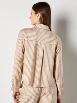 Apricot Damen Bluse in beige - Ärmel: langarm