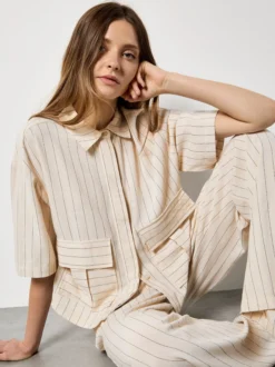 Apricot Damen Bluse in beige - Ärmel: 3/4 Arm