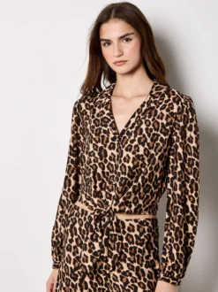 Apricot Damen Bluse in braun - Ärmel: langarm