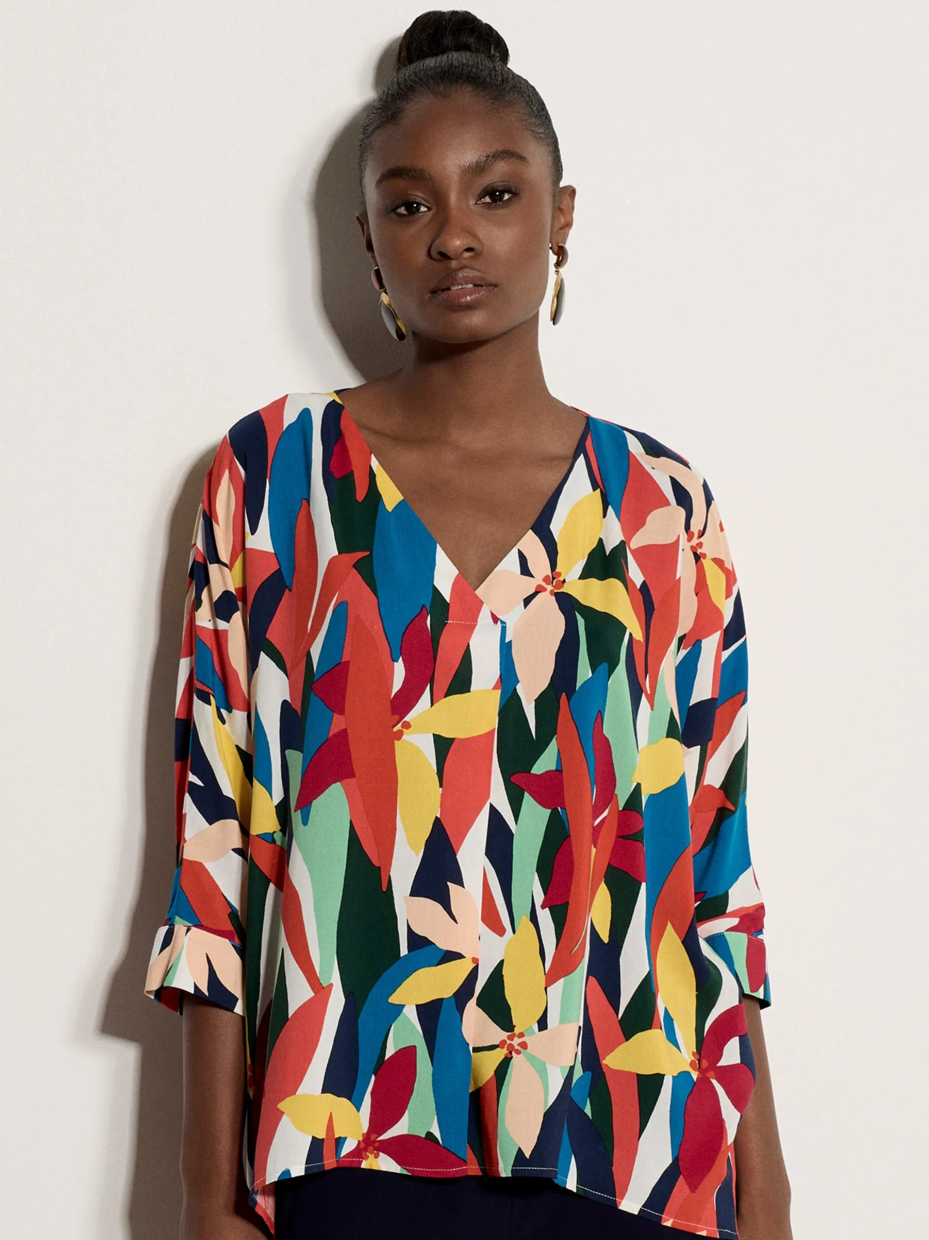 Apricot Damen Bluse in orange mehrfarbig