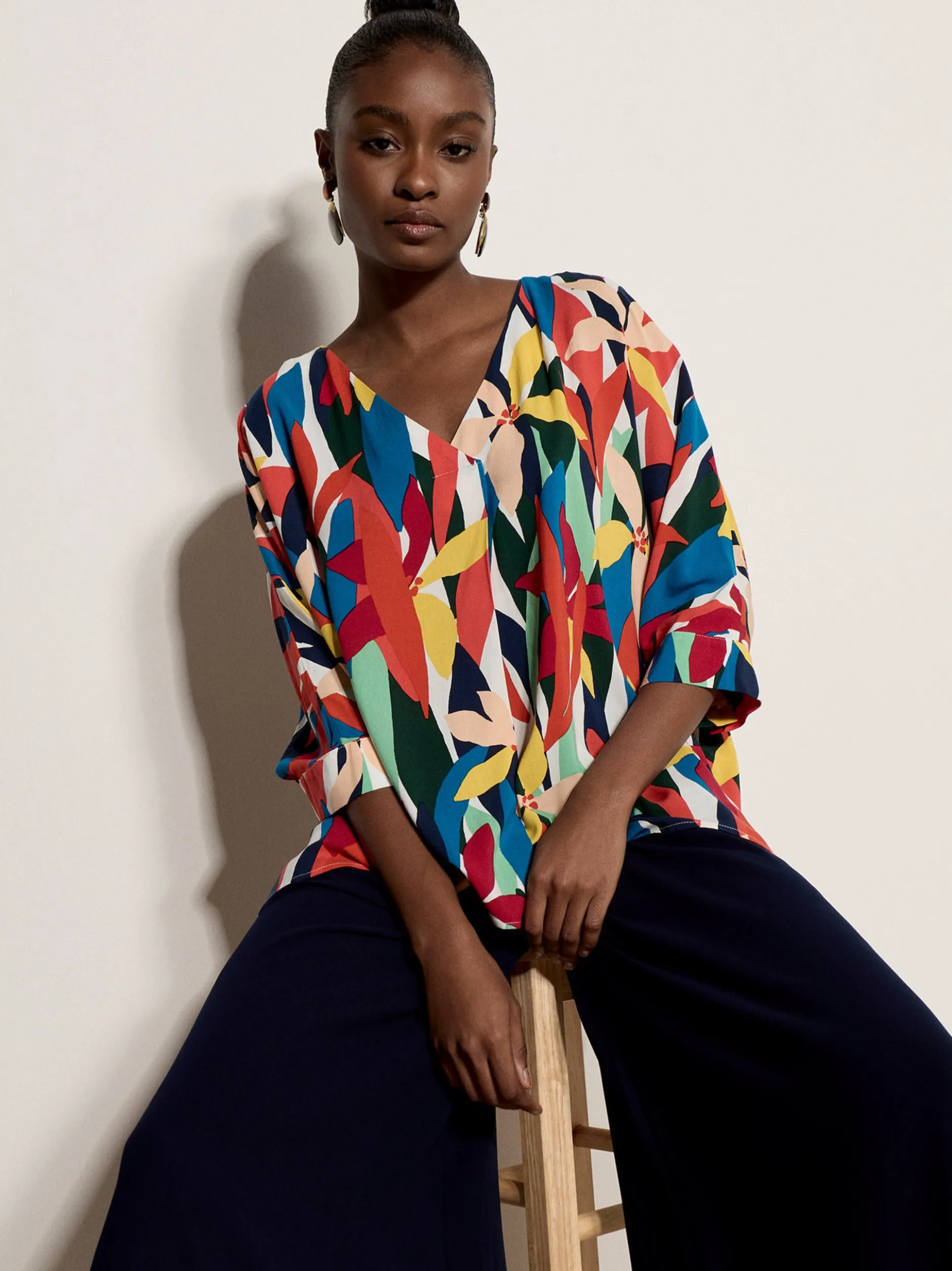 Apricot Damen Bluse in orange mehrfarbig