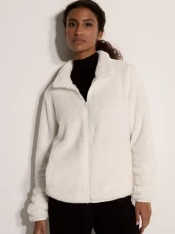 Apricot Damen Fleecejacke in beige - Ärmel: langarm
