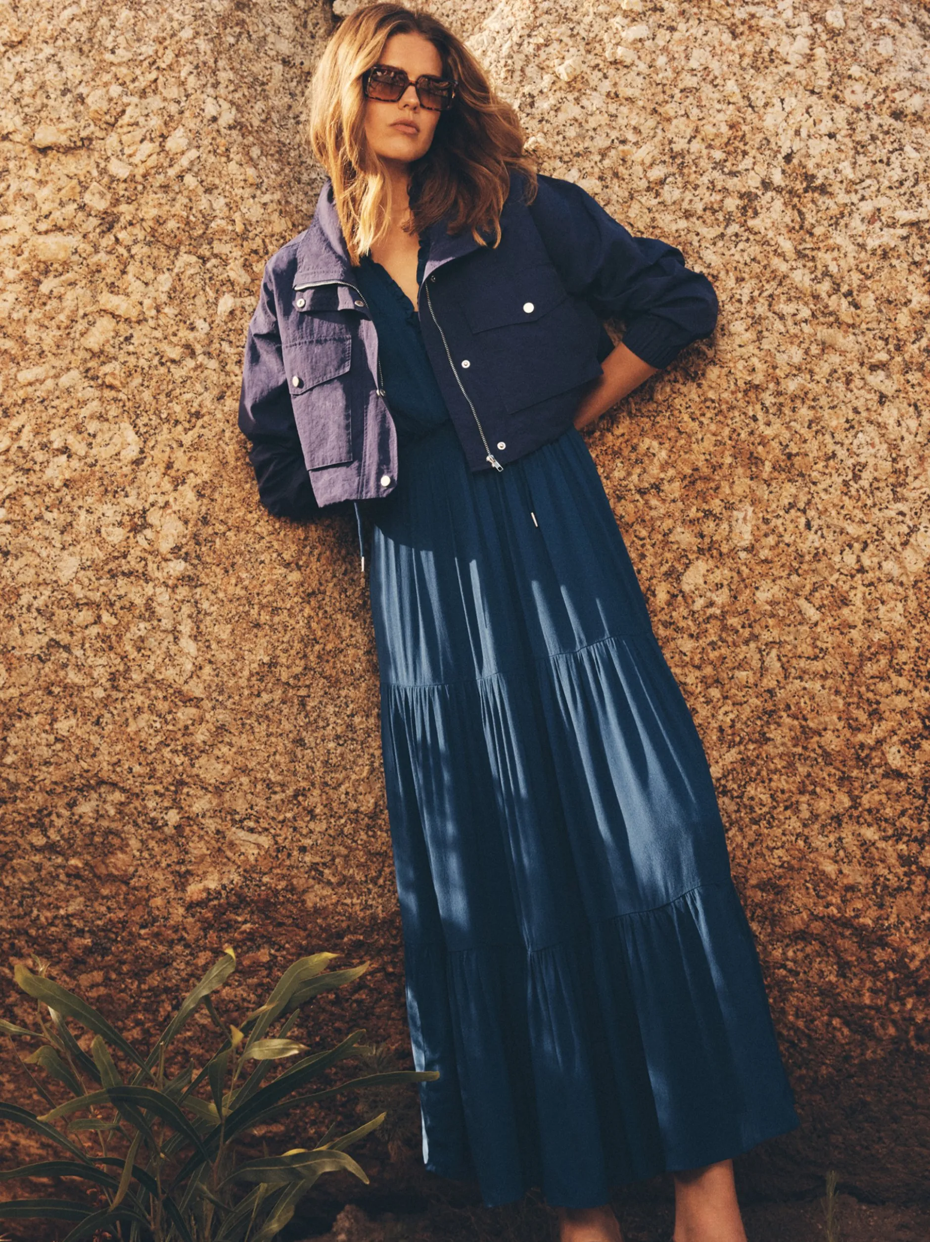 Apricot Damen Jacke in blau