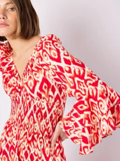 Apricot Damen Maxikleid in rot - Länge: lang