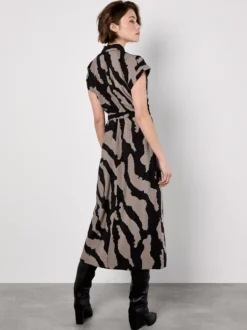 Apricot Damen Midikleid in beige - Länge: midi