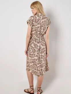 Apricot Damen Midikleid in braun - Länge: midi